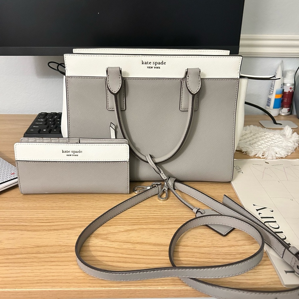 Beautiful gently used Kate spade bag and wallet